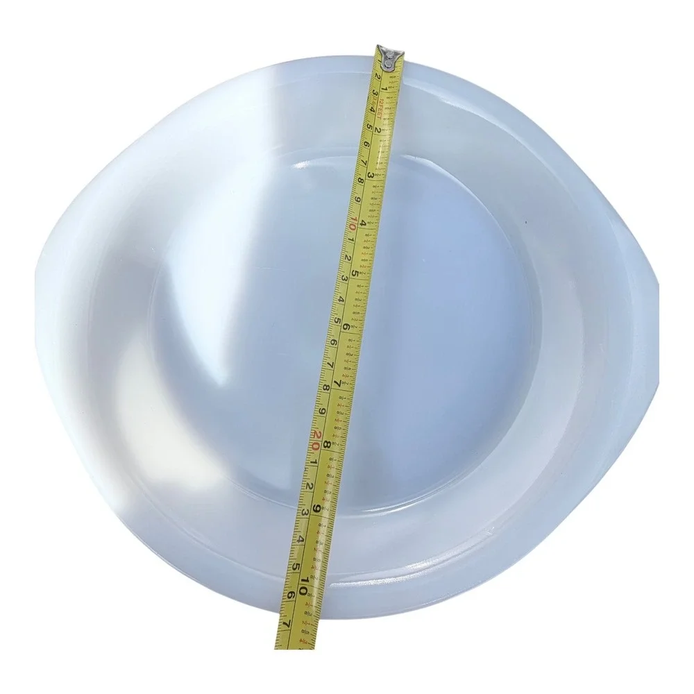 Vintage Glasbake J513 10 Inch Round Baking Pan Milk Glass White Made in USA